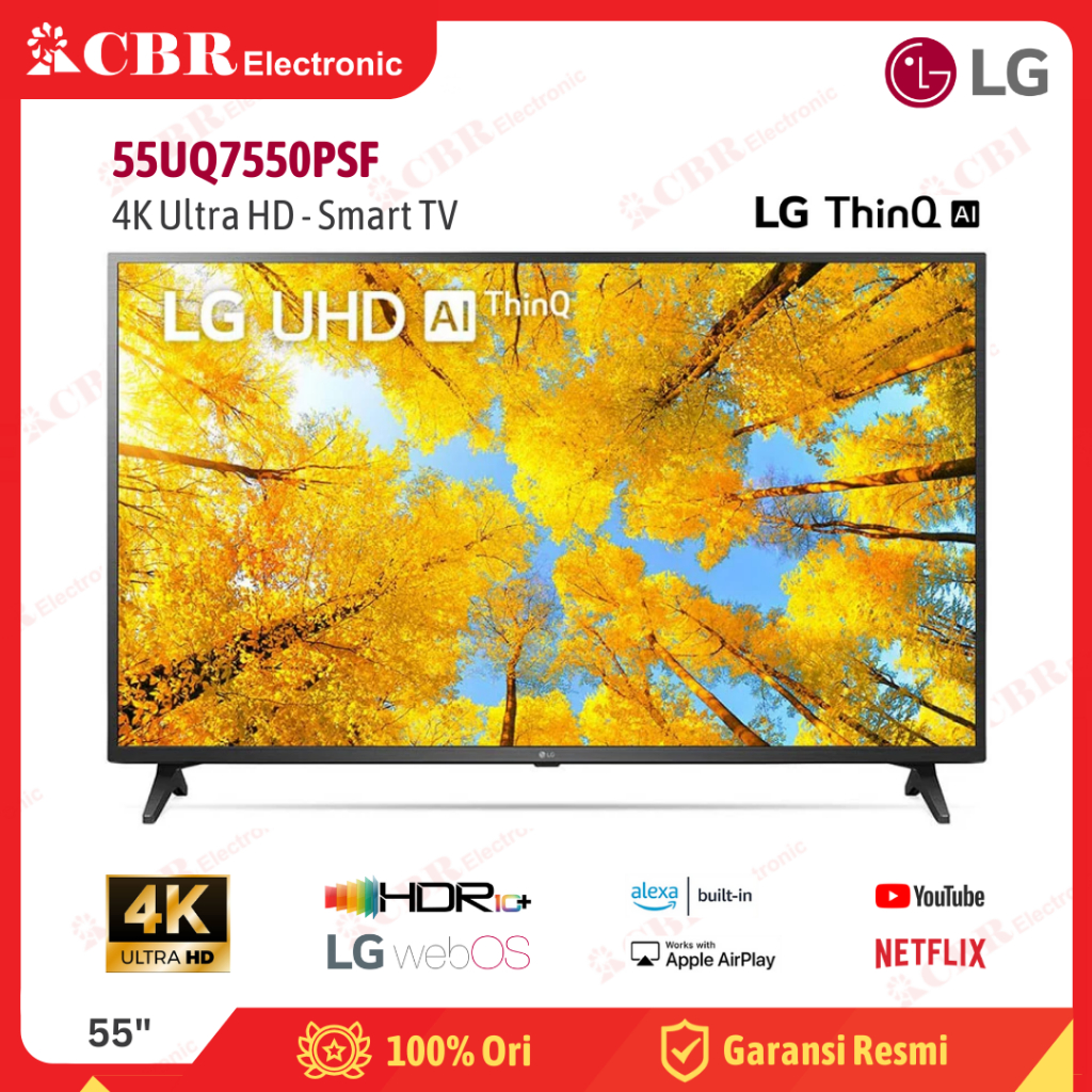 TV LG 55 Inch LED 55UQ7550PSF (4K UHD-Smart TV)