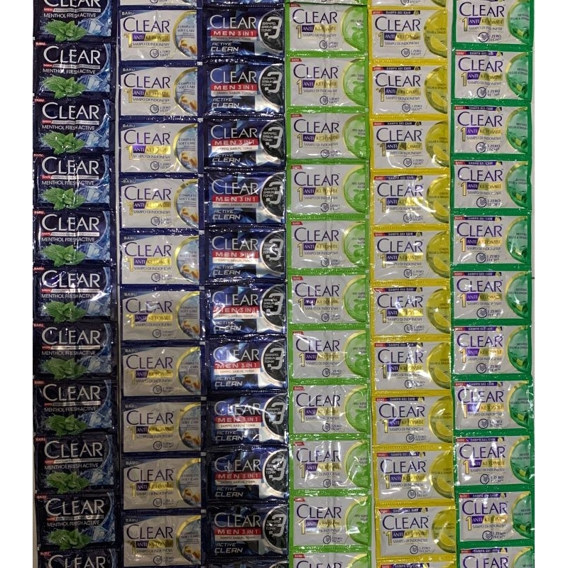 CLEAR SHAMPOO || SHAMPOO CLEAR SACHET MEN ANTI KETOMBE RENCENGAN