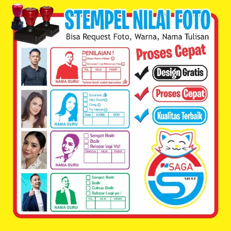 

stempel nilai pake foto