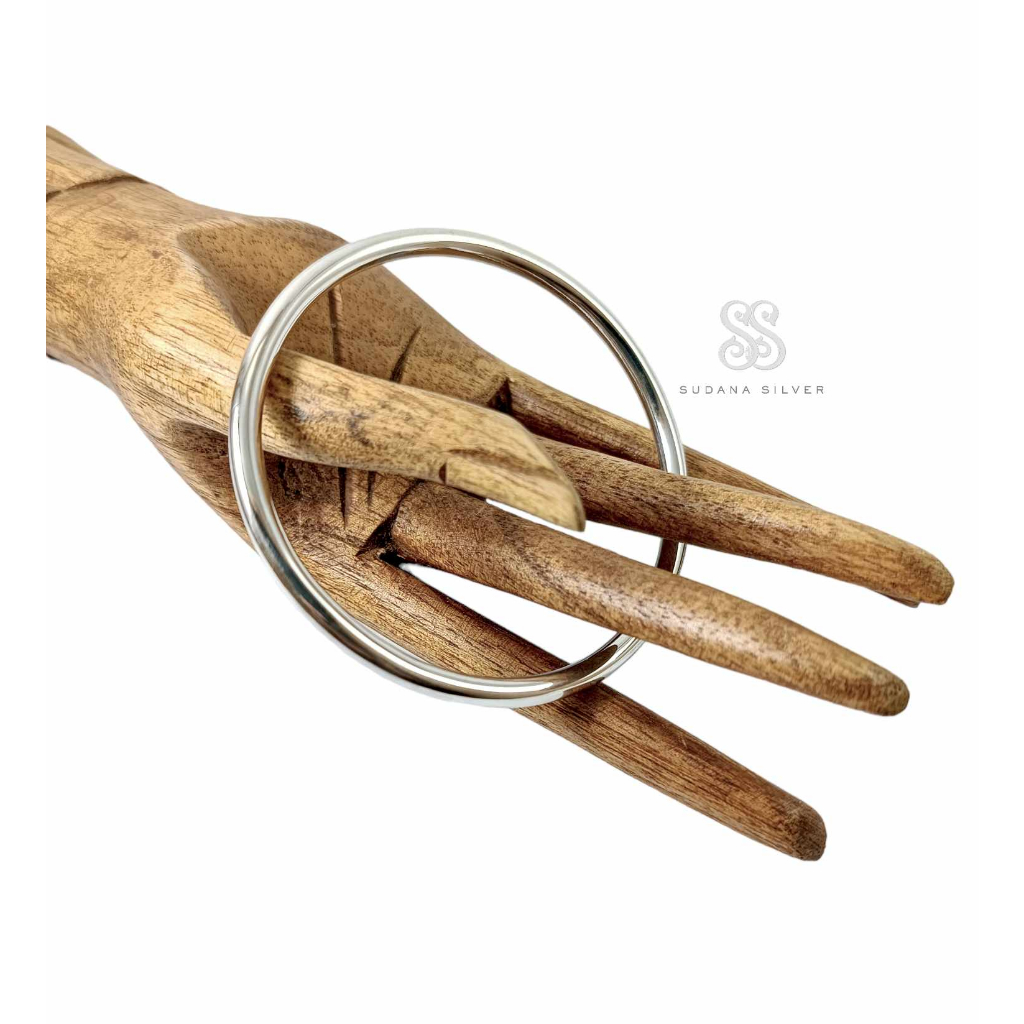 Gelang Perak Pipa Polos Silver 925 Handmade Bali Perhiasan