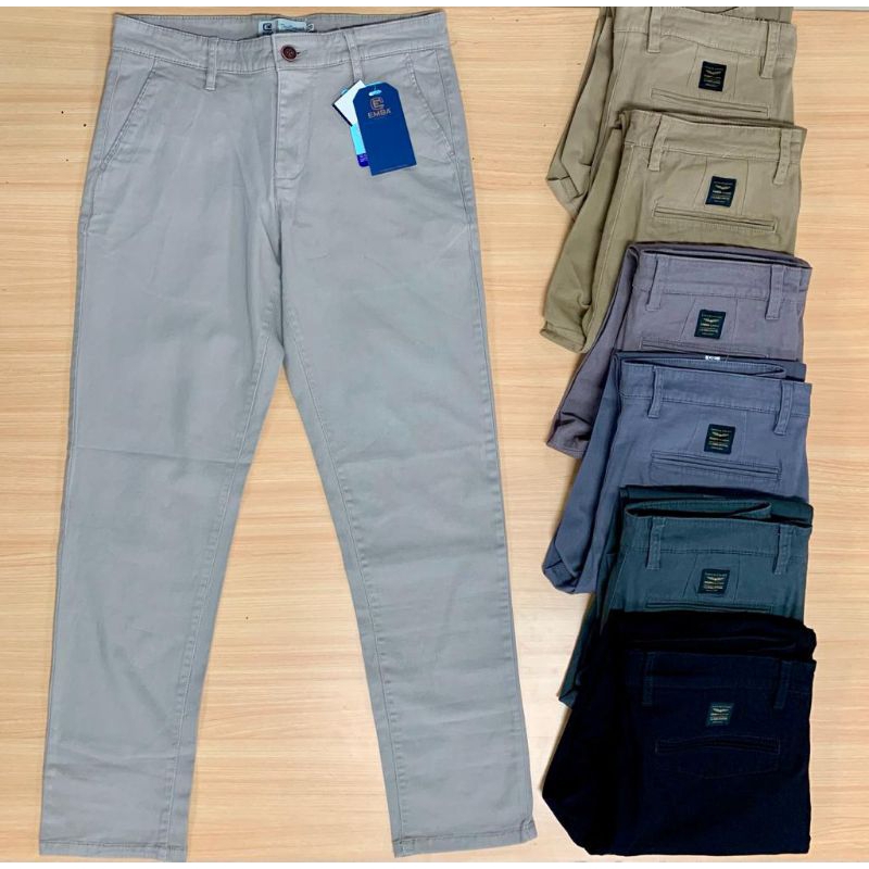 Emba Classic Celana Chinos Pria