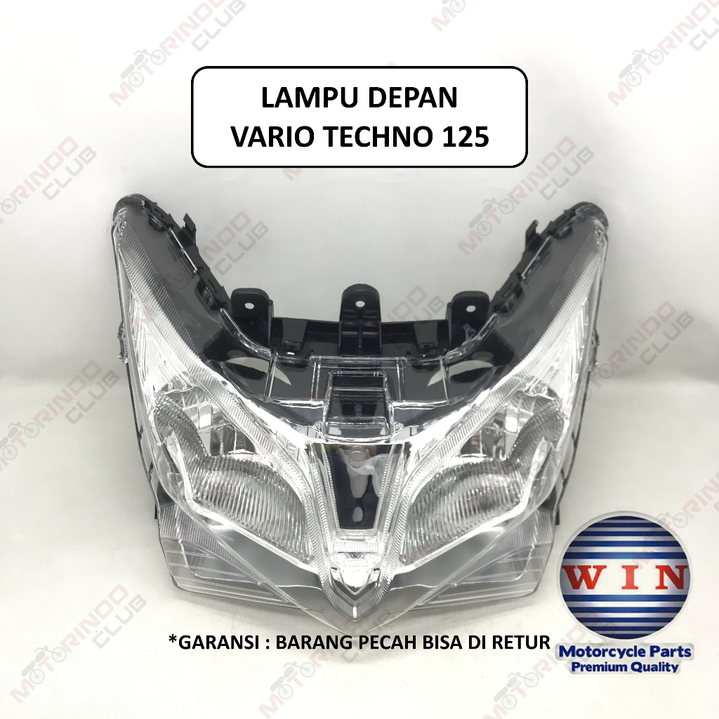 Reflektor / HeadLamp / Lampu Depan VARIO TECHNO 125 LAMA merek WIN
