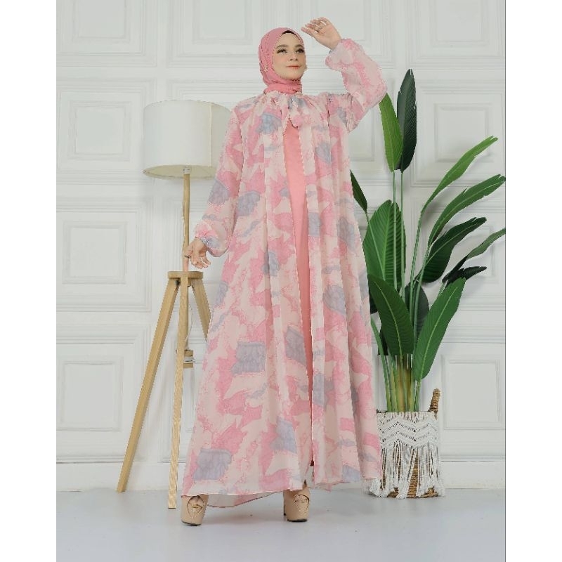 Dres Arumi / Baju Pesta Wanita Muslim terbaru 2023 Kondangan Brukat Mewah Elegan / Gamis brukat terb