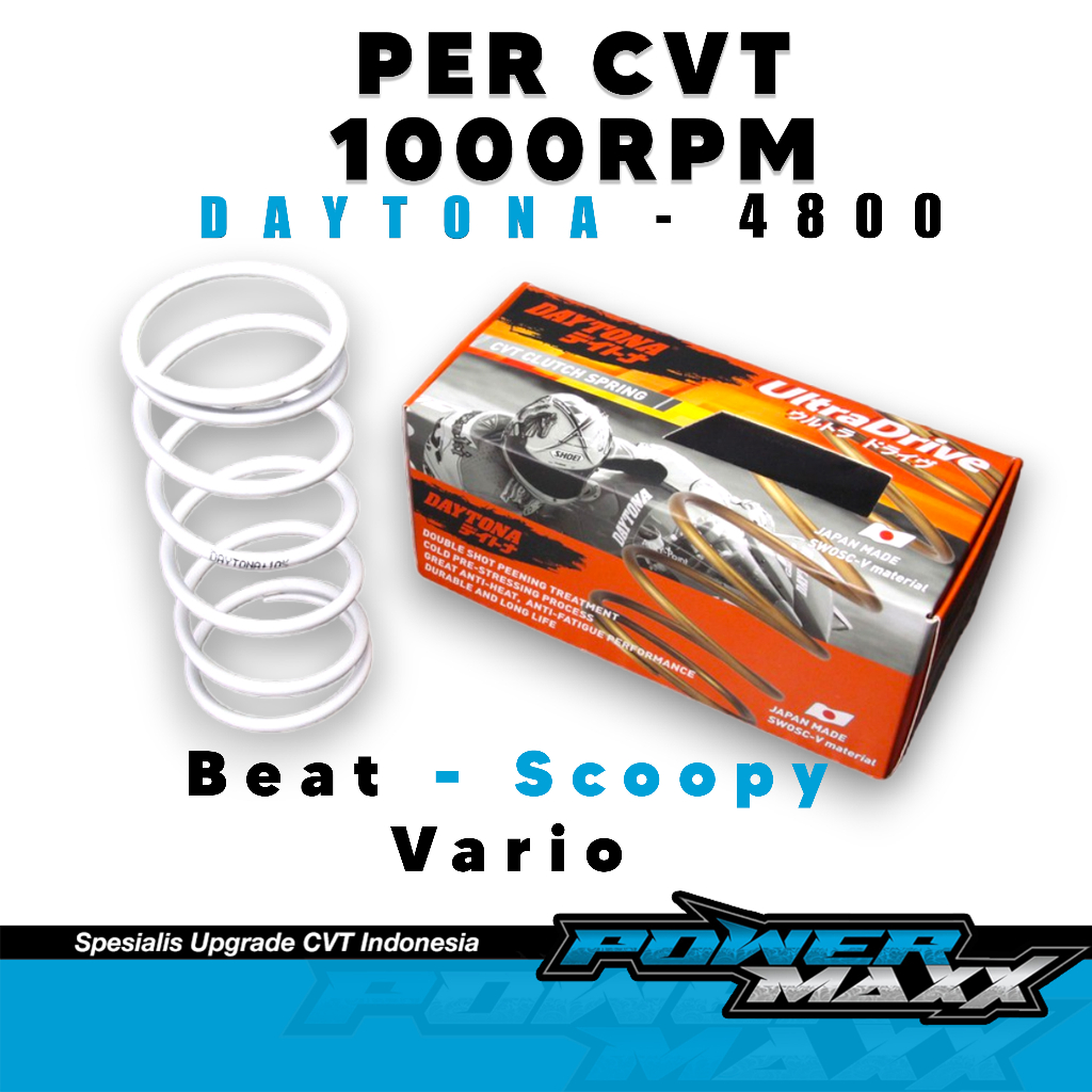 Per CVT Daytona 1000RPM 10% Beat - Scoopy FI ESP Genio Per CVT Original Daytona Racing Scoopy 2021