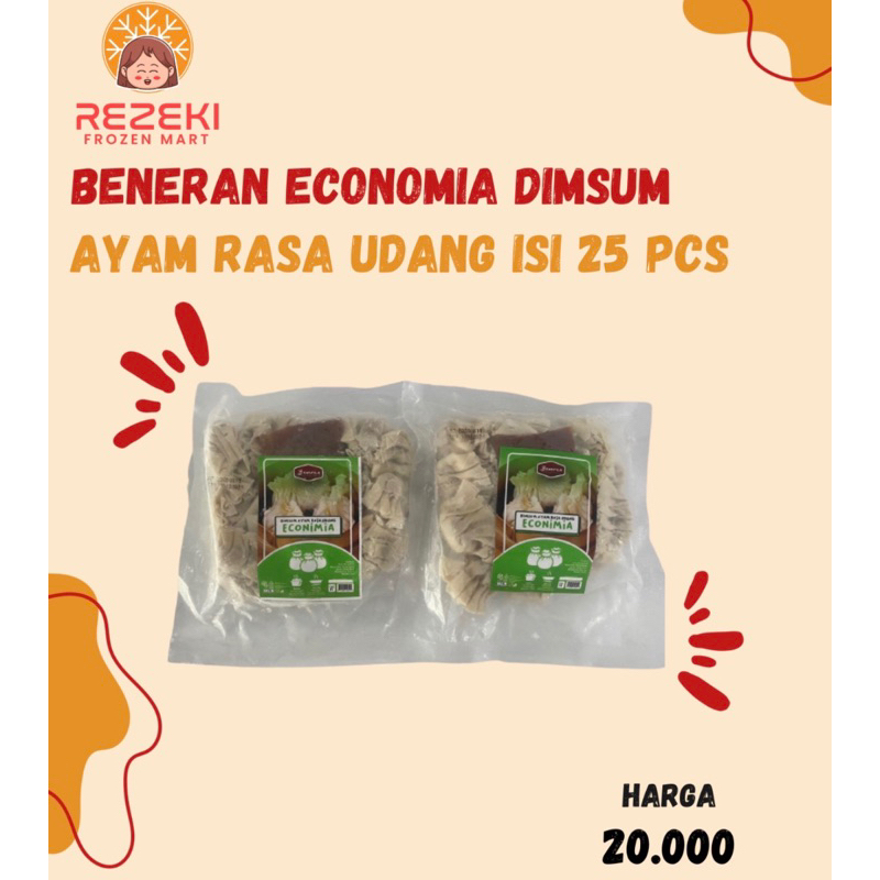 

Beneran Economia Dimsum Isi 25 Pcs | Dimsum Ayam Rasa Udang | Frozen Food Murah