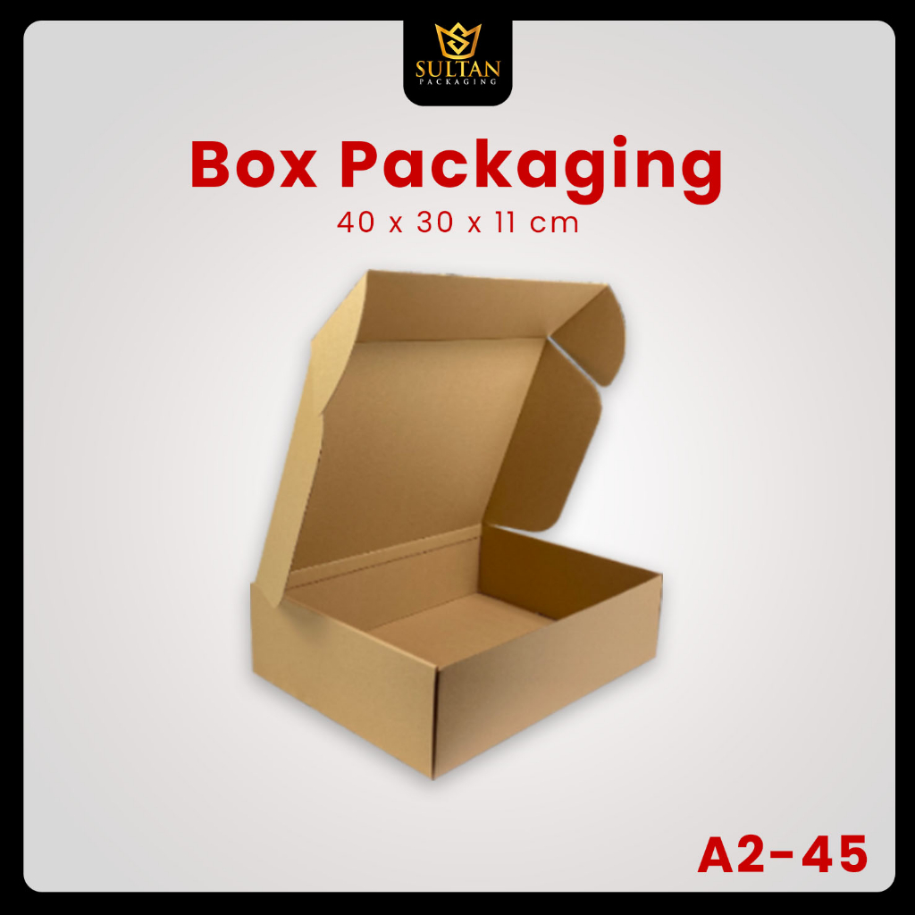 

Box Packaging - Kotak kardus - Packaging Coklat Polos Uk 40x30x11 Cm - A2-45