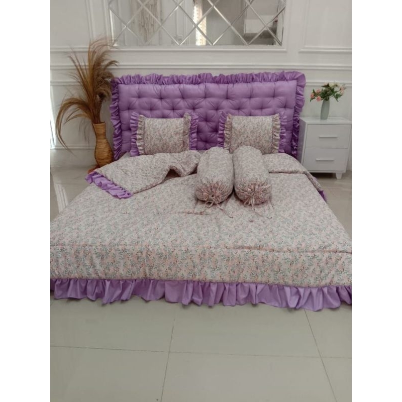 Bed Cover + Sprei Tempahan DEAN UK 180x200x30Cm