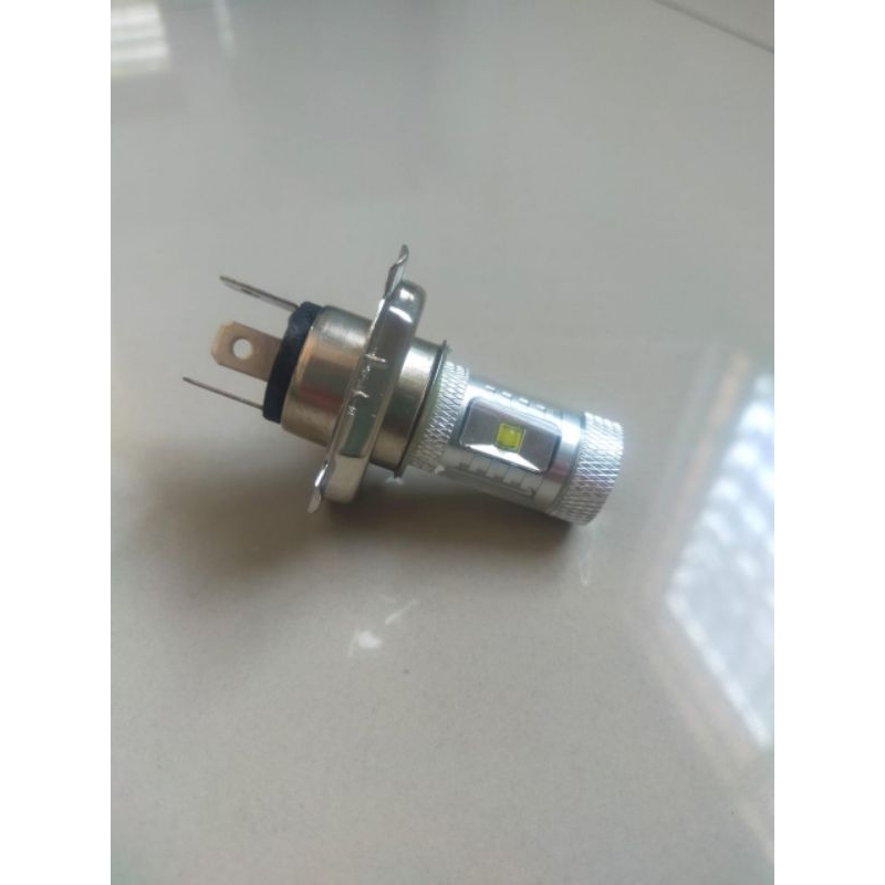 LAMPU DEPAN UTAMA LED 4 MATA AC DC 12V SOCKET H4 MOTOR GEDE VIXION CBR NINJA THUNDER R15 R25 V2 V3 C