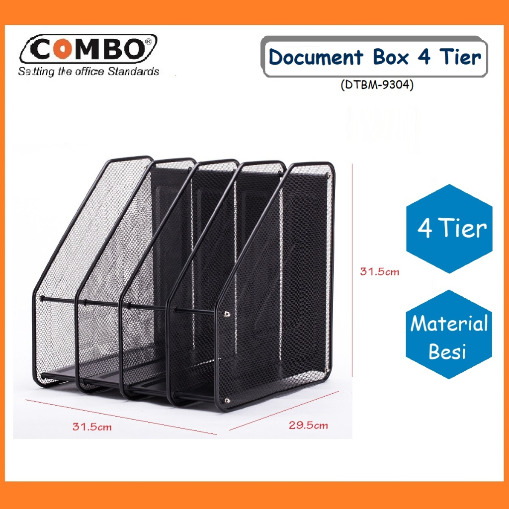 

Rak Box File Kantor 4 Tier / Rak Dokumen layer / Document Rack / File 9304