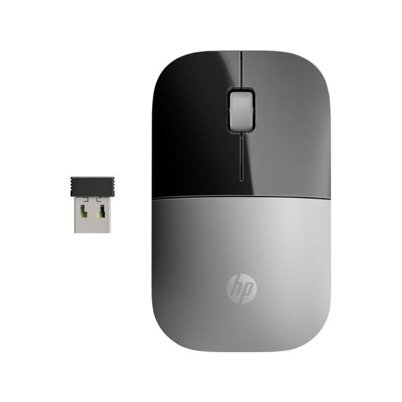 Mouse Hp Z3700 Silver Wireless Mouse A/P-7Uh87Pt
