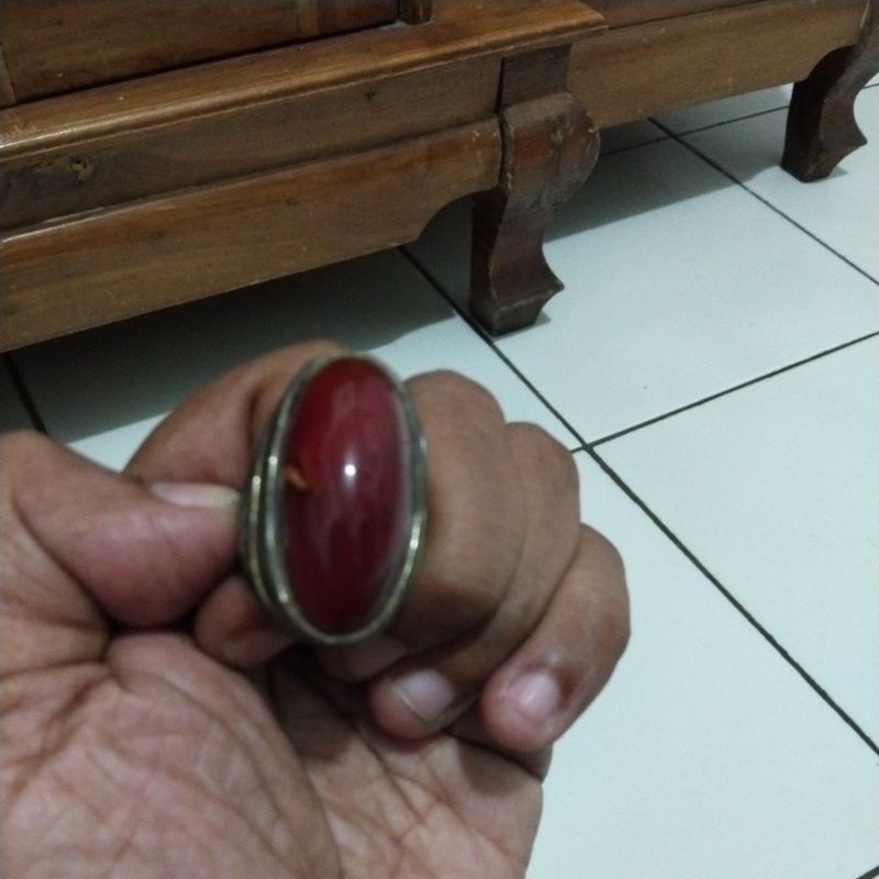 batu pandan merah asli sudah tembus