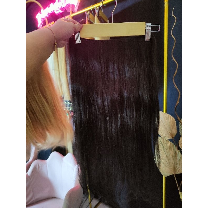 hair clip rambut asli 70cm