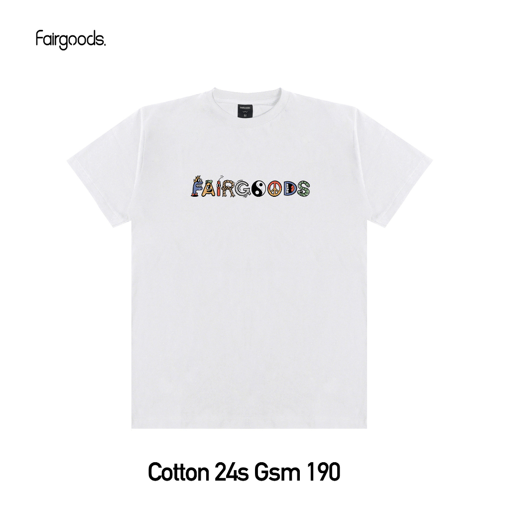 Fairgoods Kaos - Fairgoods Character - Putih