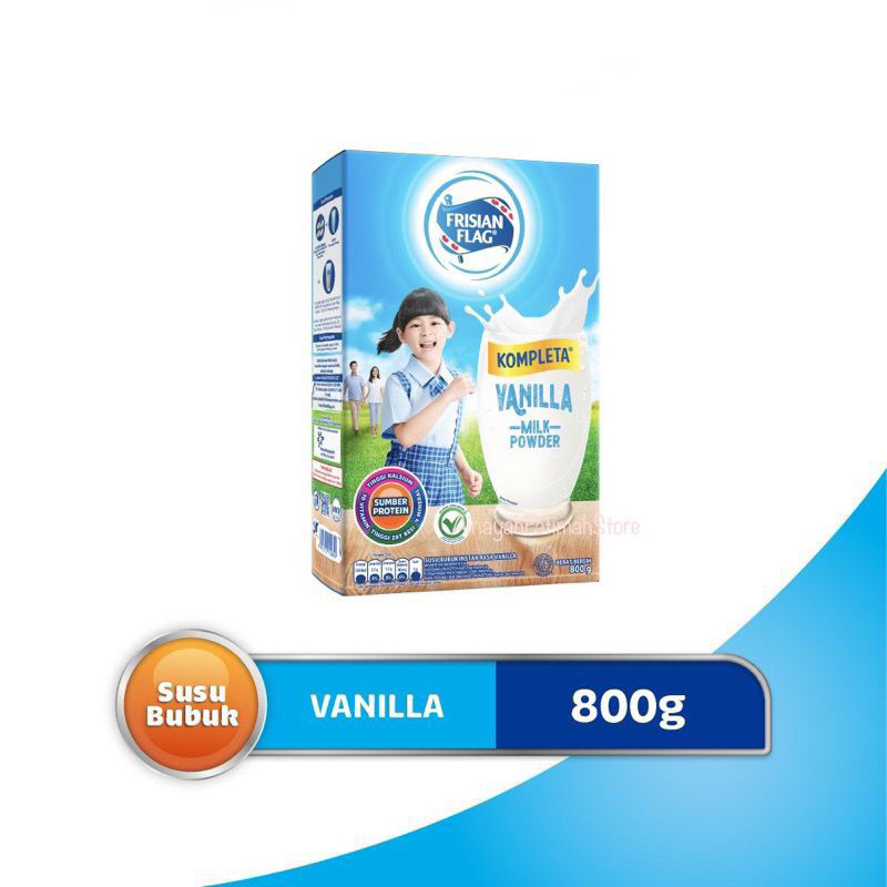 

Frisian flag kompleta susu bubuk rasa vanila 800gr