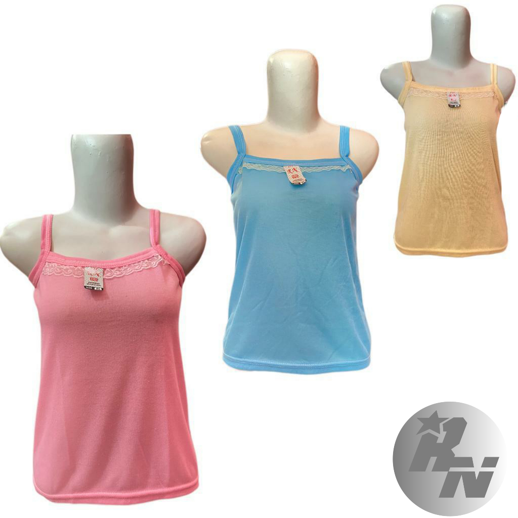 kaos dalam / singlet / tank top / kaos renda wanita anak sampai dewasa L XL 3L