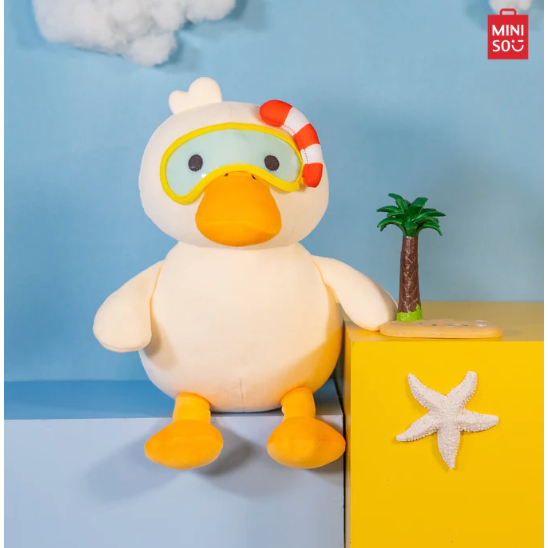 Miniso Boneka Karakter Diving Duck / Bebek Menyelam Boneka Original Miniso