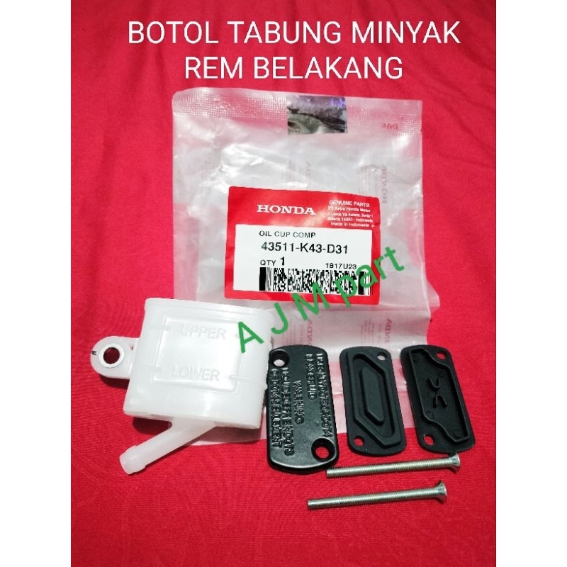 BOTOL TABUNG WADAH TEMPAT MINYAK MASTER REM BELAKANG HONDA CB 150R STREET FIRE NEW CBR 150R CBR 250R