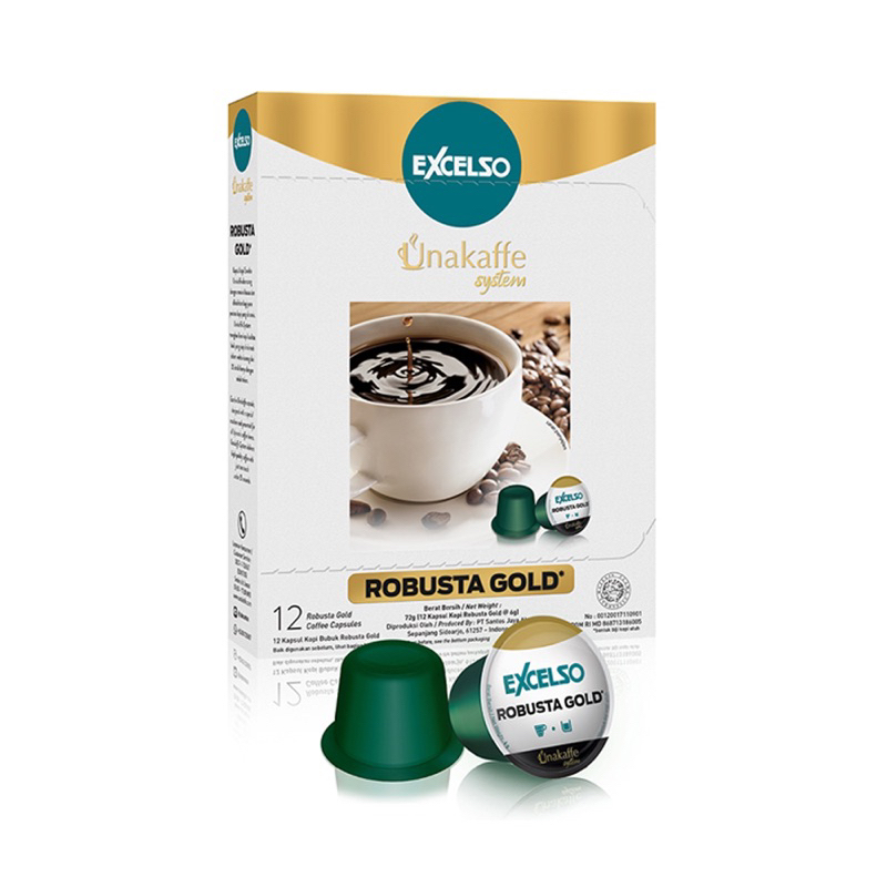 

Unakaffe Robusta gold 12x6gr (kopi kapsul)