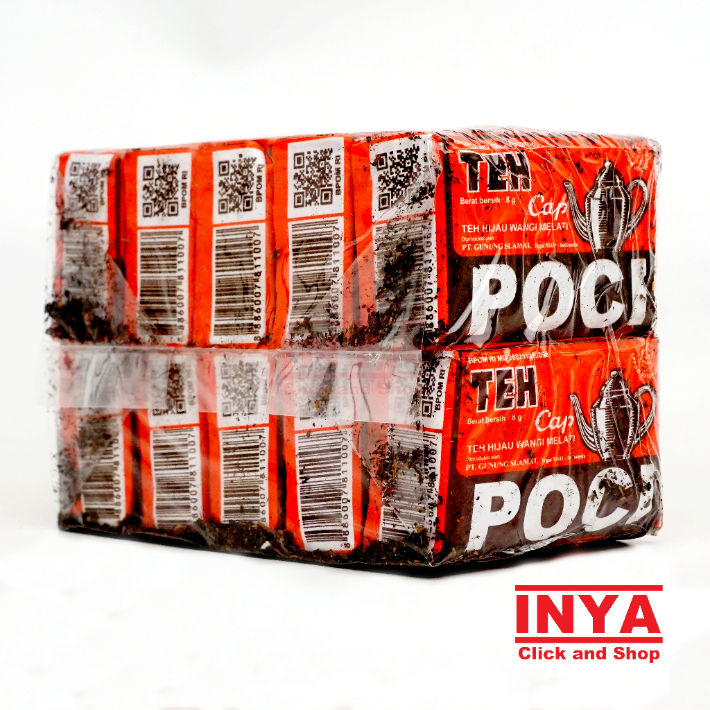 

Teh Cap Poci Teh Hijau Wangi Melati Poci Coklat 10x8gr - Daun Teh - Tea