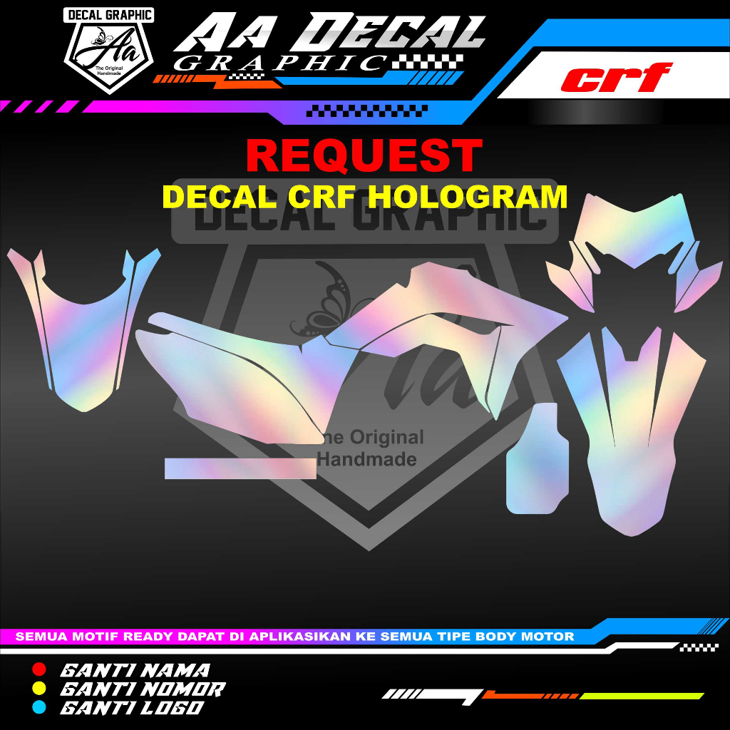 REQUEST DECAL CRF FULL HOLOGRAM DECAL CRF FULL HOLOGRAM REQUEST PELANGGAN