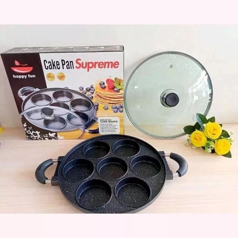 PAN CAKE SUPREME HAPPY FUN CETAKAN MARTABAK MINI KUE LUMPUR 7 LUBANG