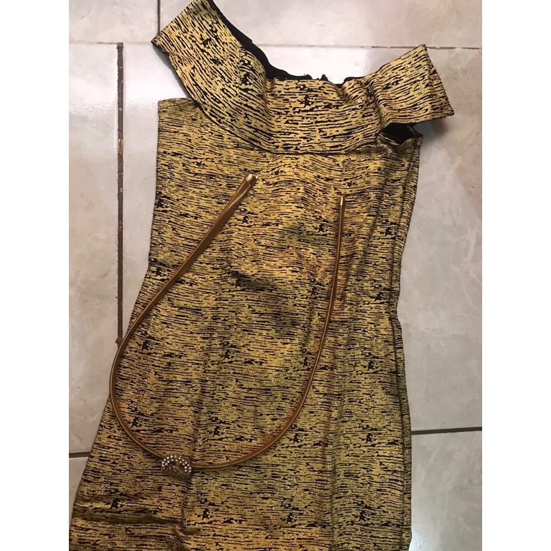 Gold Mini Dress