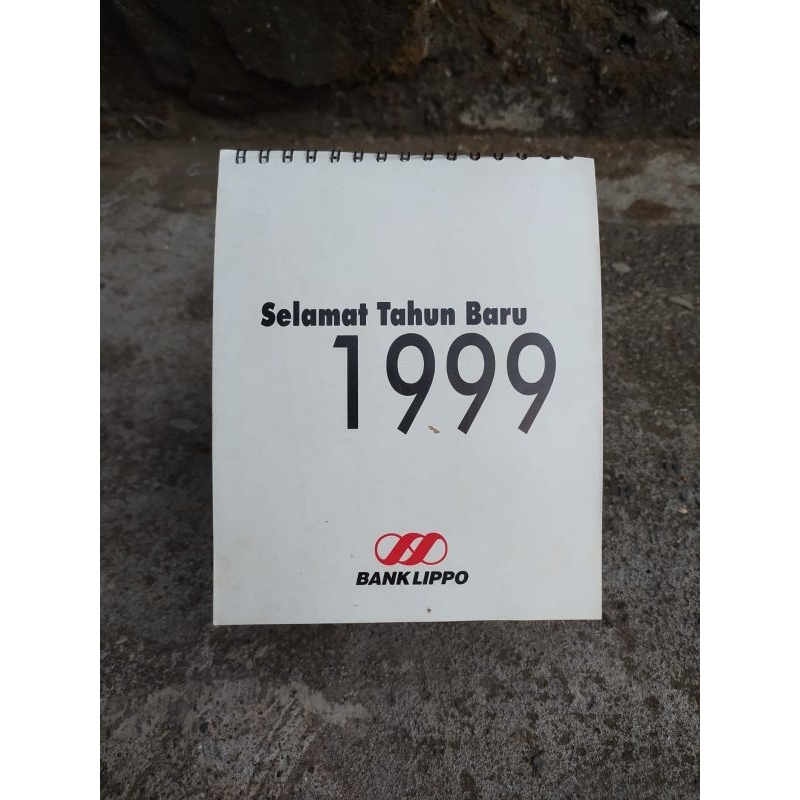 KALENDER MEJA JADUL ASLI TAHUN 1999 MASIH KUMPLIT (KOLEKSI BARANG ANTIK JADUL)