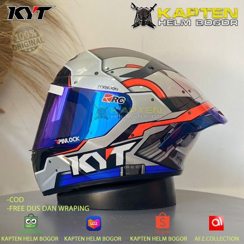 HELM KYT TT COURSE RATTHAPARK SPACE MONKEY 2022-PAKET GANTENG - HELM FULL FACE KYT
