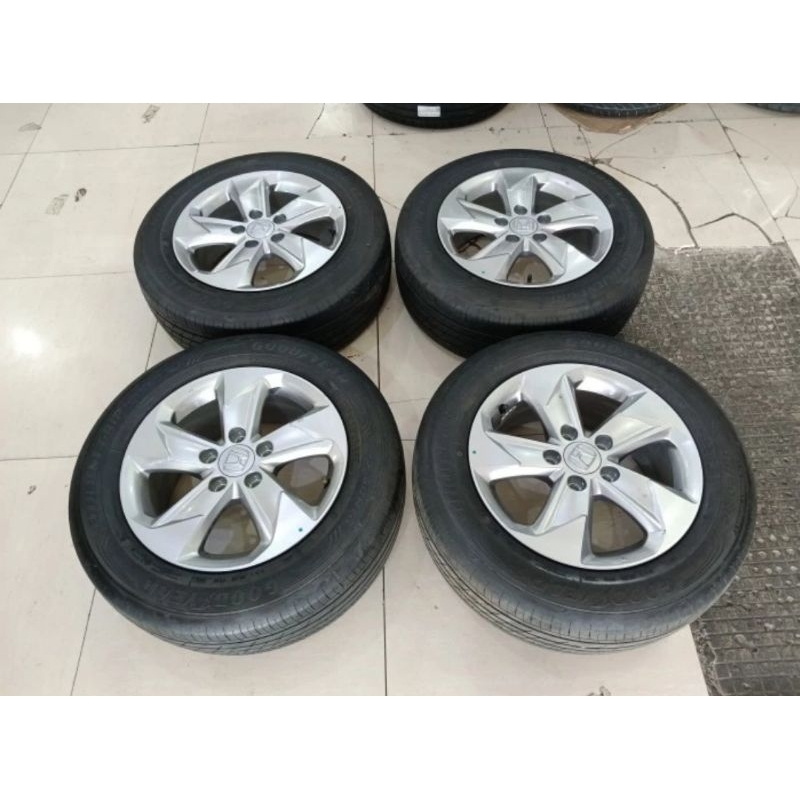 Velg Mobil Bekas Std Brv Ring 16 Pcd 5x114 + Ban Goodyear 2022