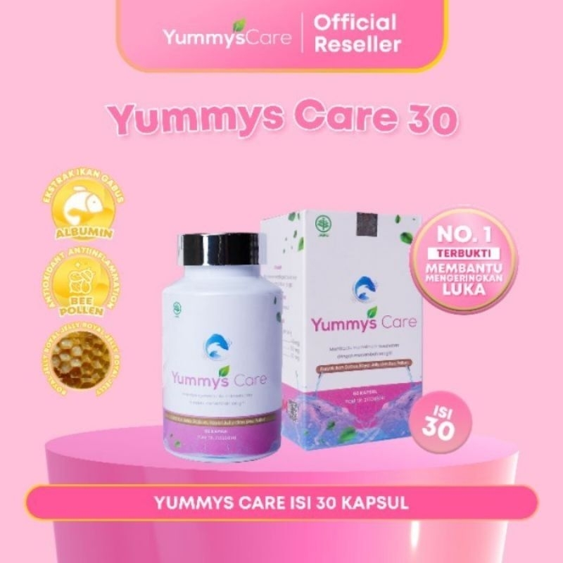 Yummys Care Kapsul Ikan Kutuk | Kapsul Penyembuh Luka Isi 30 Pcs