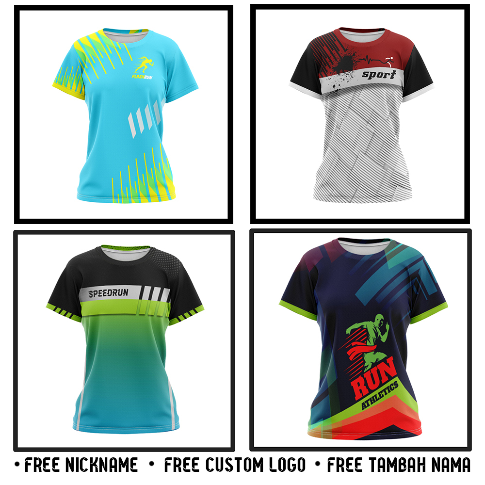 [NeoJersey] Kaos Jersey Running Jersey Lari Wanita Terbaik Custom Printing 1