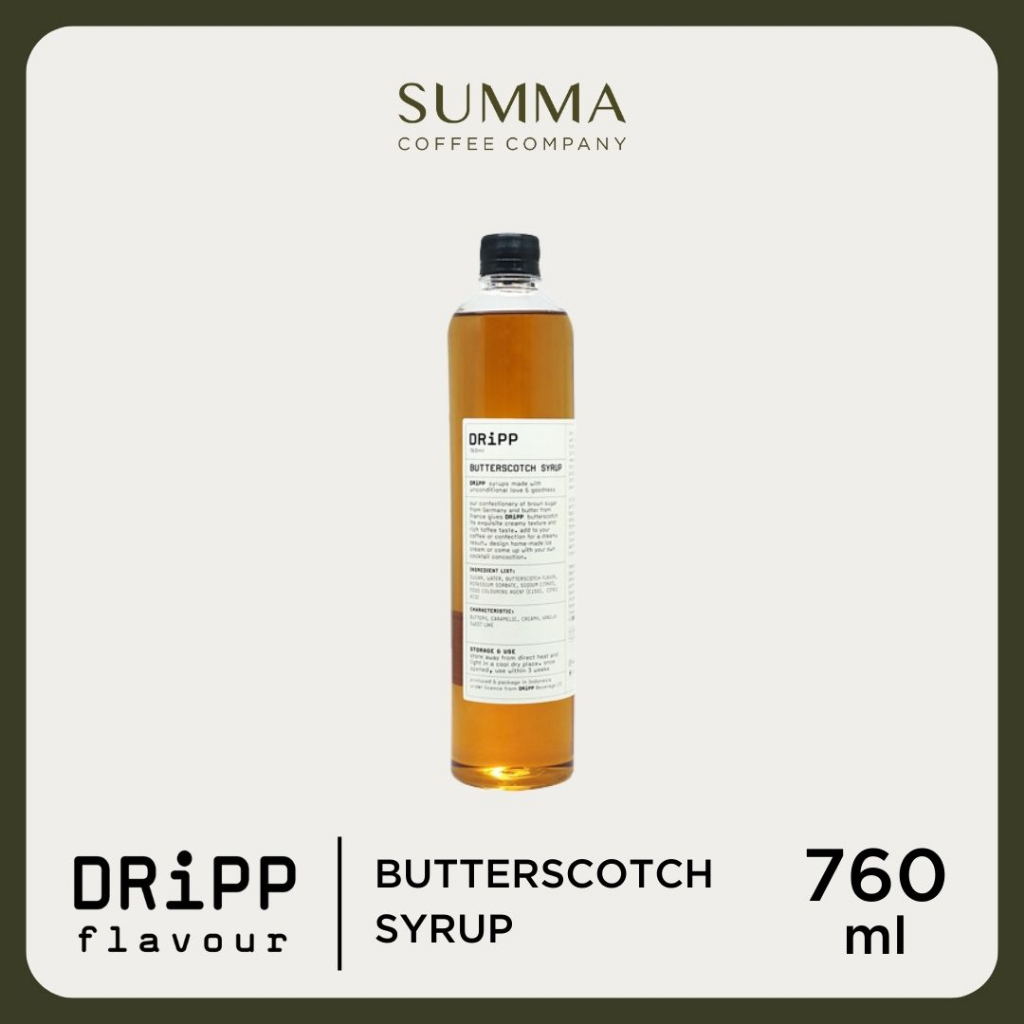 

DRiPP Butterscotch Syrup - Sirup Rasa Butterscotch 760 ml