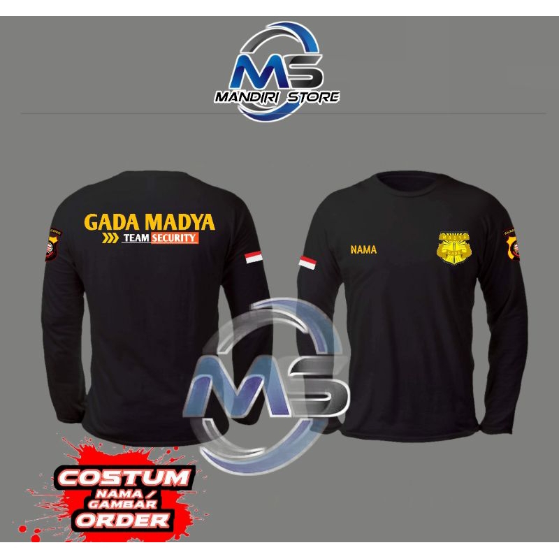 kaos gada madya lengan panjang terbaru/security