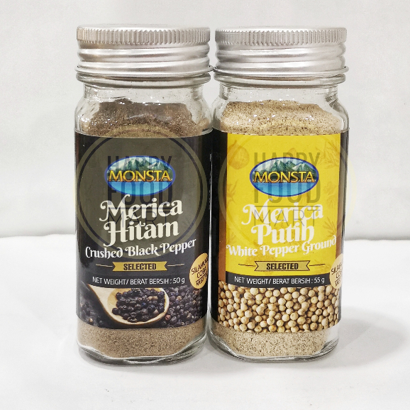 

[PROMO] MONSTA MERICA HITAM REMAH/MERICA PUTIH BUBUK/CRUSHED BLACK PEPPER/GROUND WHITE PEPPER/LADA