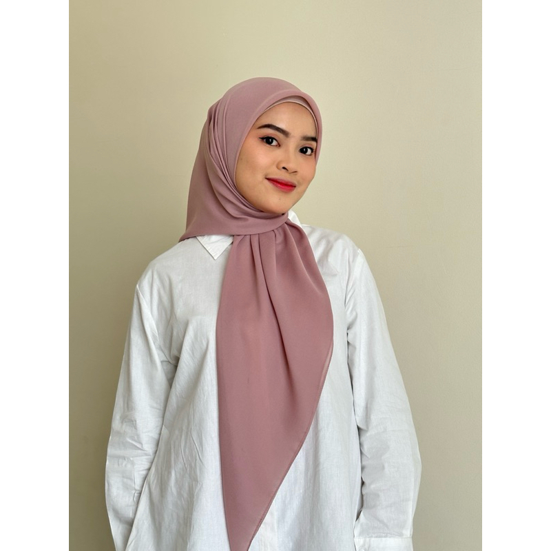BELLA SQUARE BY RAFHijab DUSTY PINK