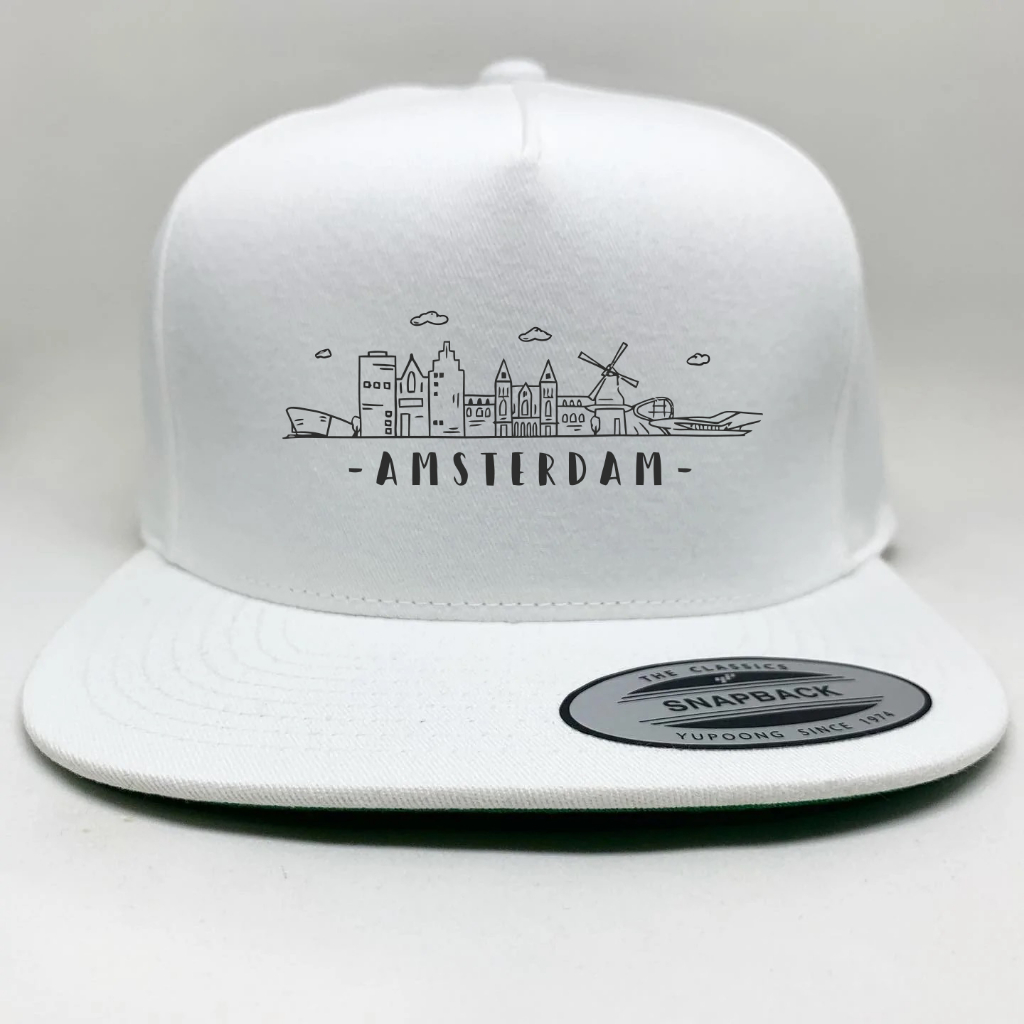 topi snapback cotton premium desain amsterdam belanda