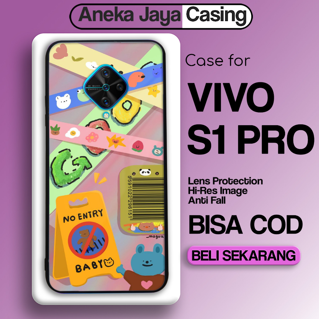 Casing Vivo S1 Pro Aeste Stiker Case Vivo S1 Pro Terbaru Cassing Hardcase Softcase Glossy Terlaris