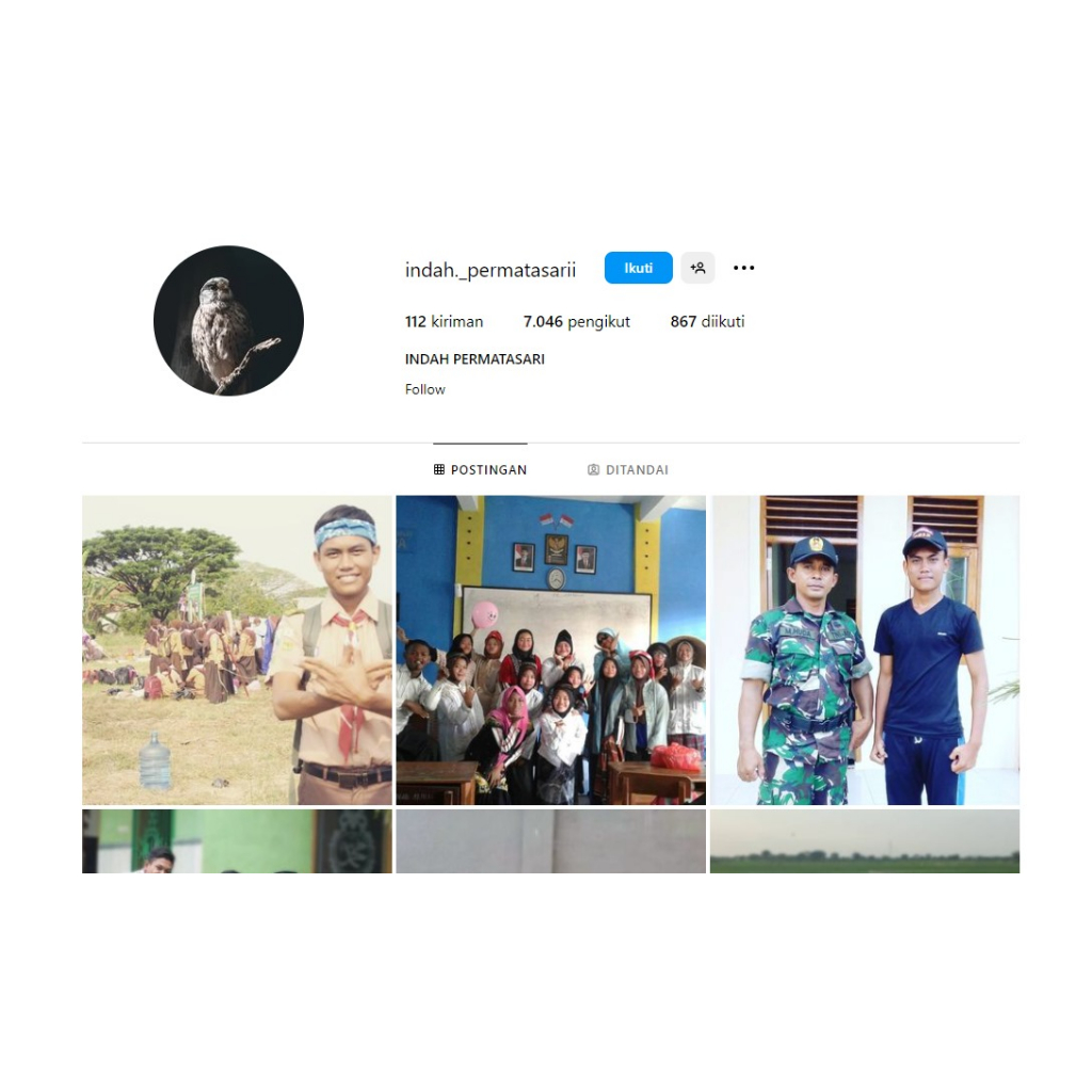 AKUN INSTGRAM TUA 7.000 Followers ( Blog Pribadi )