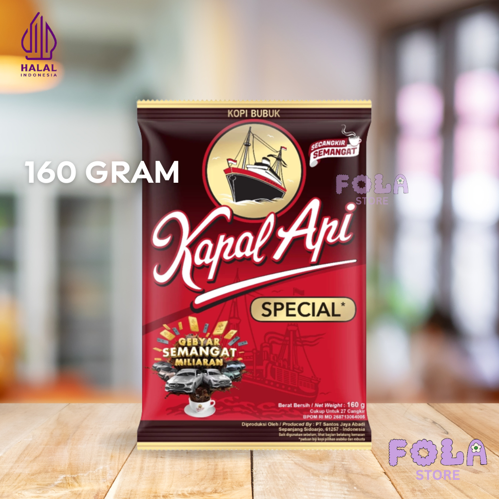 

[FOLA] Kopi Hitam KAPAL API 160 gram | Kopi Hitam | Kopi Giling