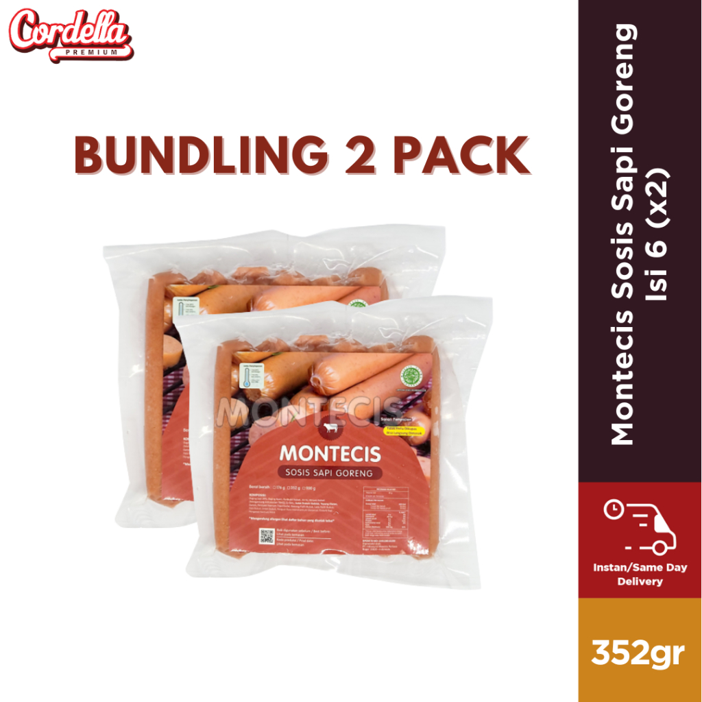 

Bundling Montecis Sosis Sapi Goreng Isi 6 x 2 pack