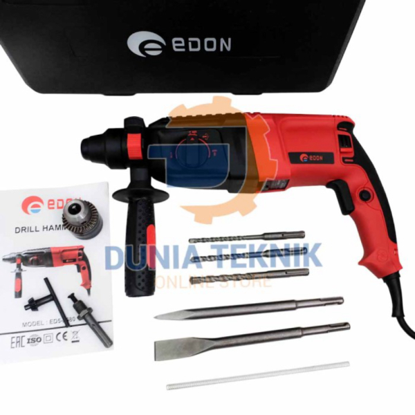 PROMO Rotary Hammer EDON Mesin Bor Beton SDS ED5-2080 Bobok Tembok Berkualitas
