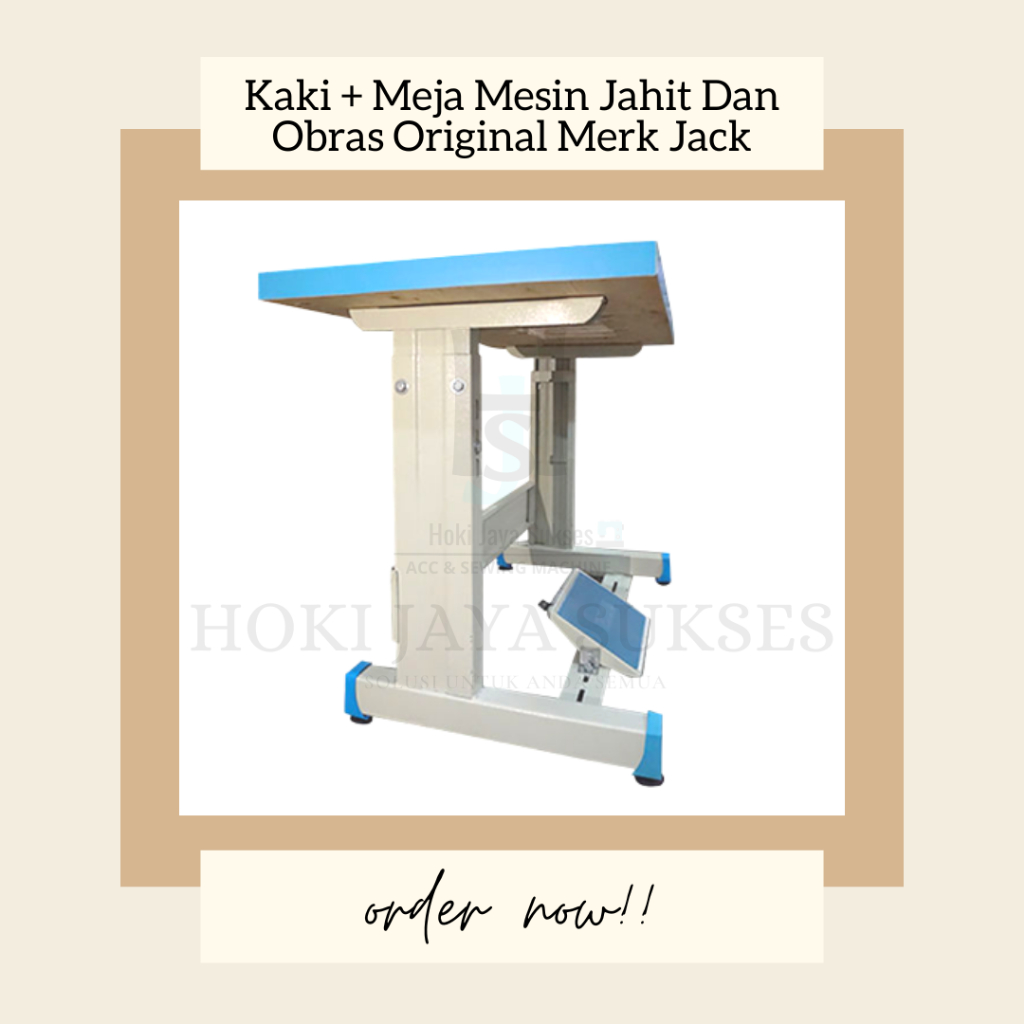 Kaki + Meja Original merk Jack Warna Biru Muda