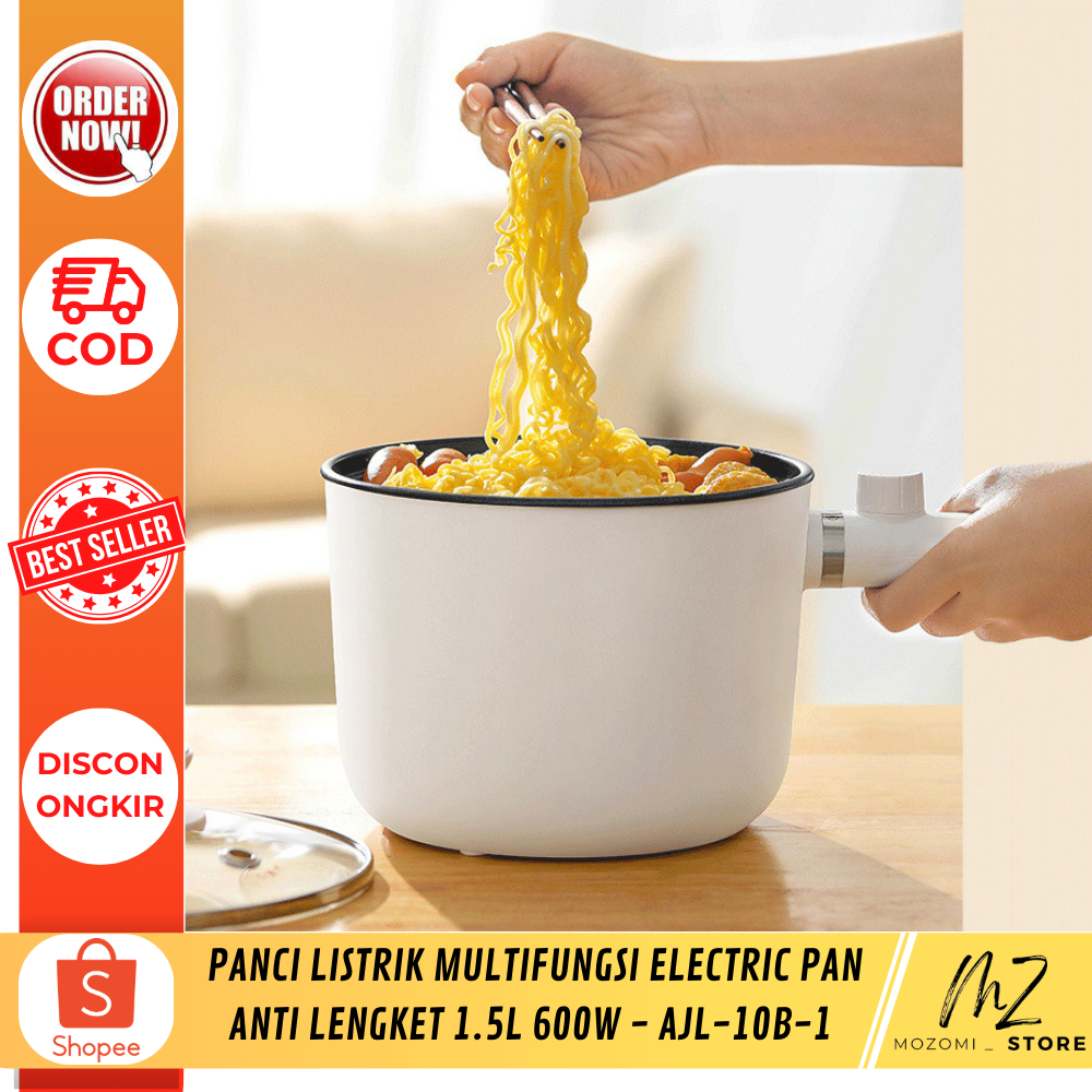 Panci Listrik Multifungsi Electric Pan Anti Lengket 1.5L 600W  / Aksesoris alat memasak / peralatan perlengkapan dapur