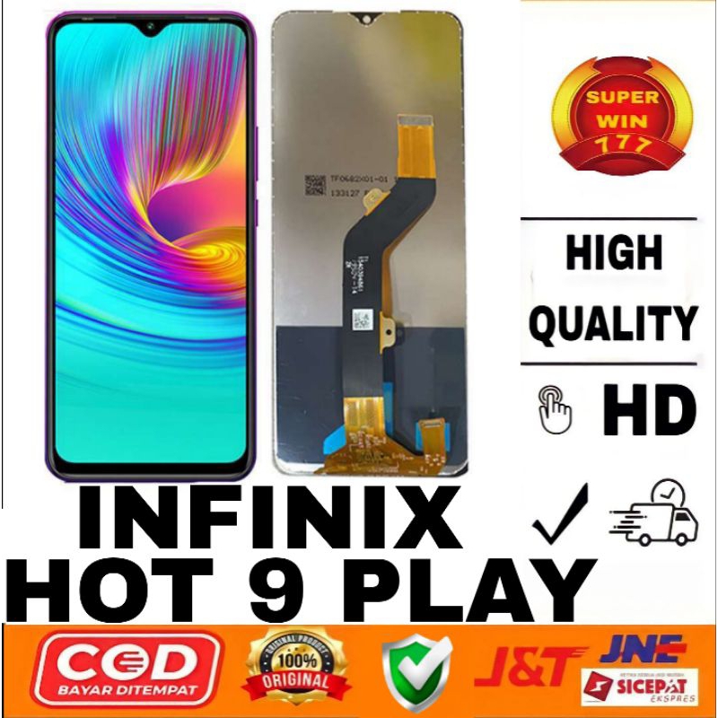 LCD TOUCHSCREEN INFINIX HOT 9 PLAY ORI FULL SET