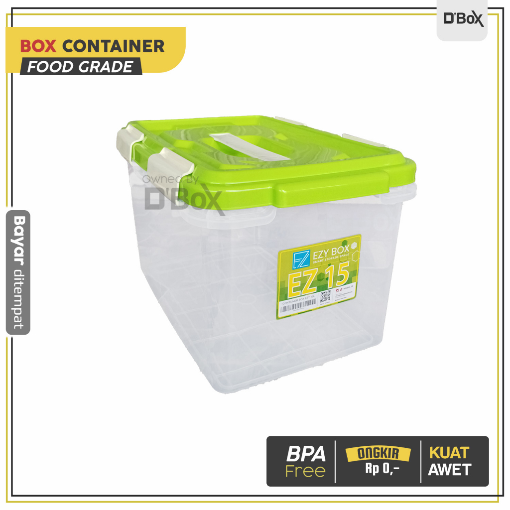 [Paket Hemat] Box Kontainer Plastik Kecil 15 Liter Murah Container Penyimpanan Serbaguna