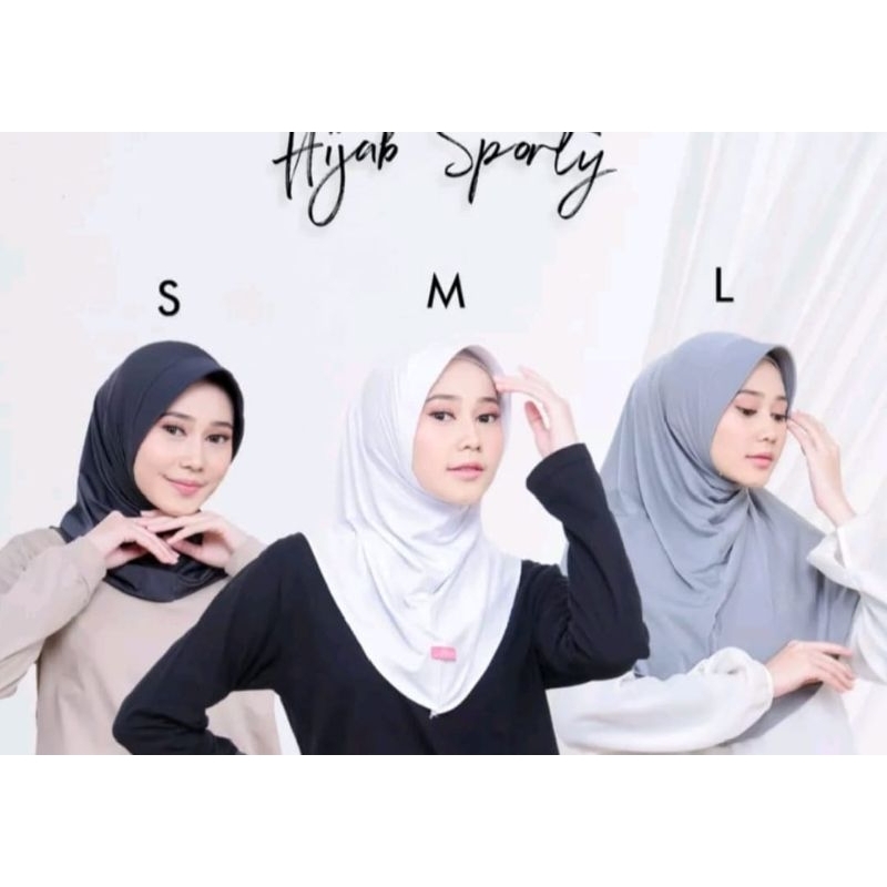 PROMO !!! HIJAB SPORT Kerudung Olahraga size S M L hijab jersey premium hijab instan hijab bergo hijab Sporty