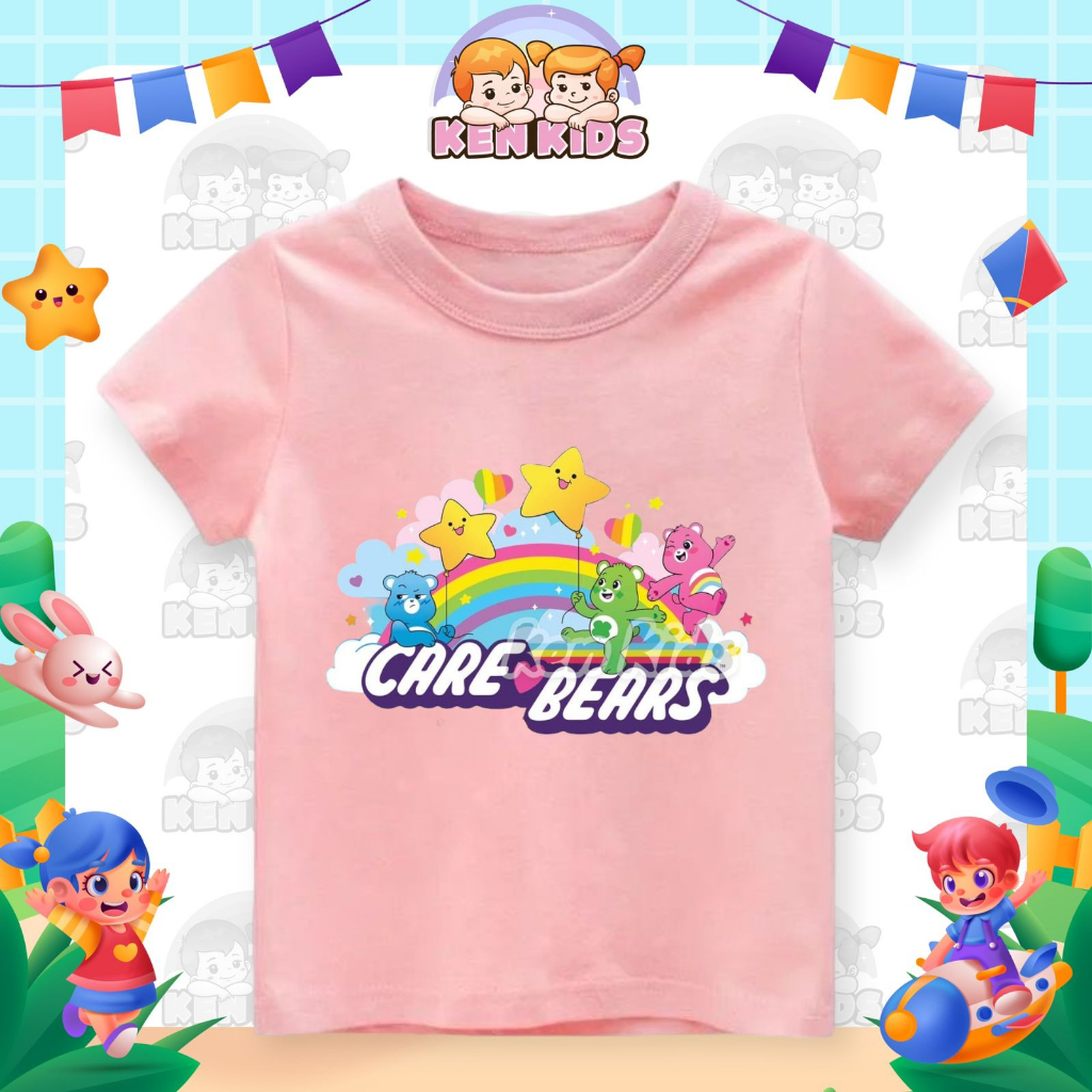 KEN KAOS  ANAK MOTIF CARE BEARS RAINBOW