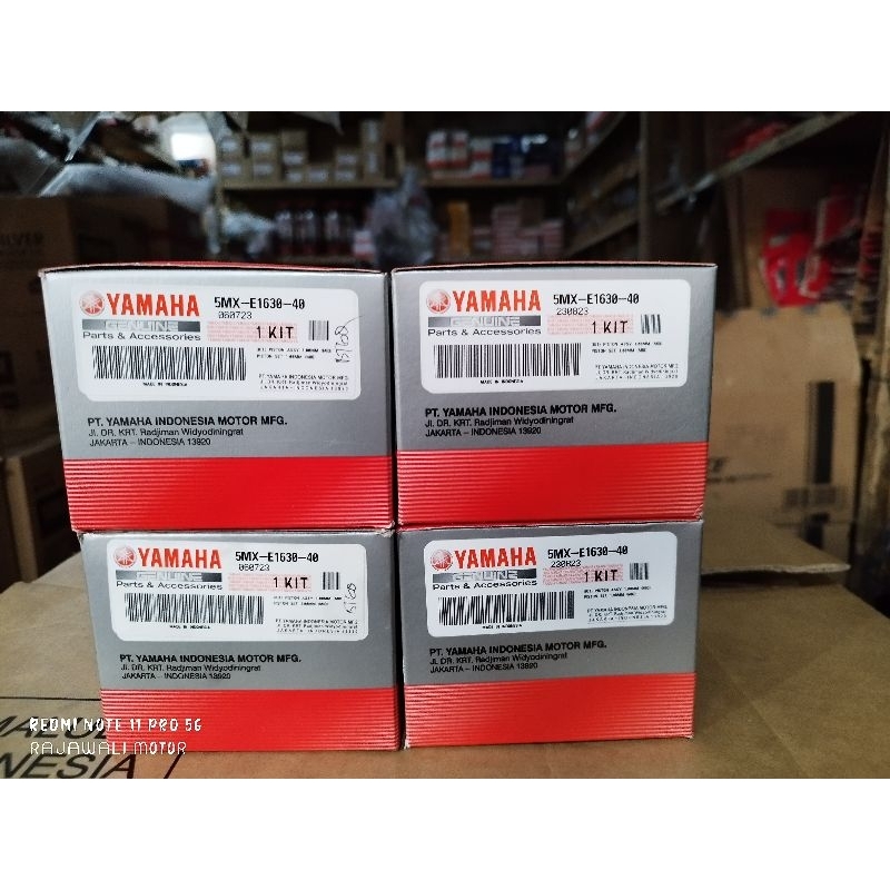 5MX-E1630-40 seher / piston kit mio + ring + pen + clip oversize 100 5MX YAMAHA original
