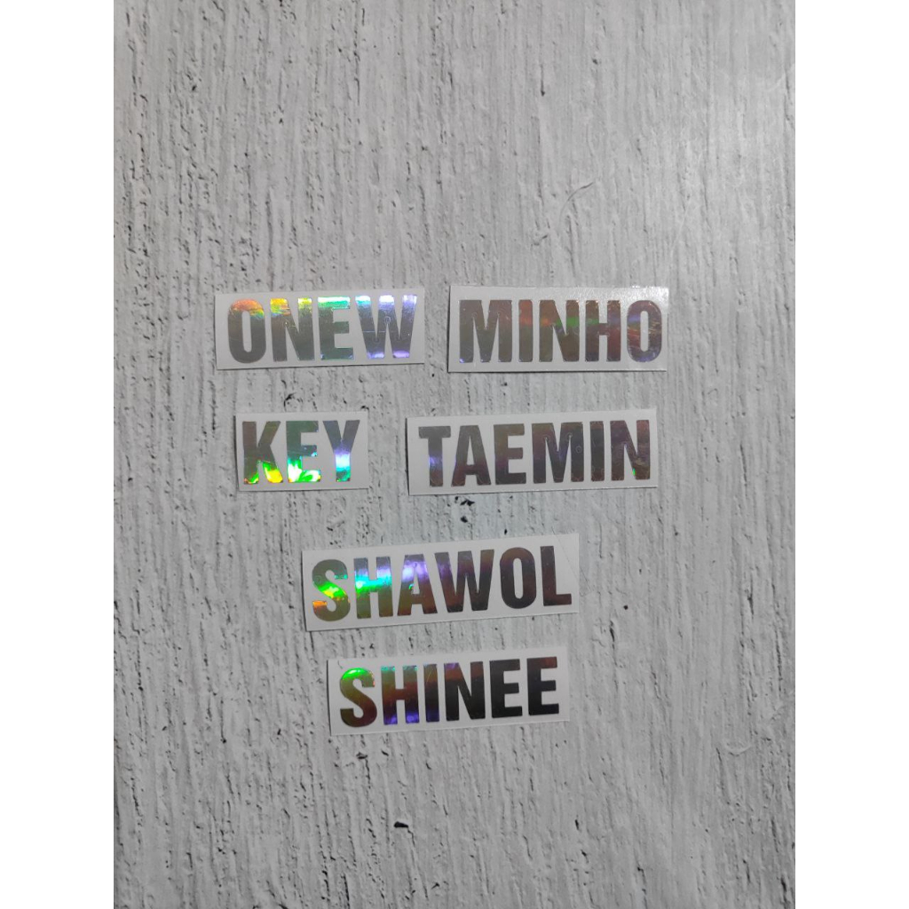 

SHINEE - Sticker Hologram Nama Member