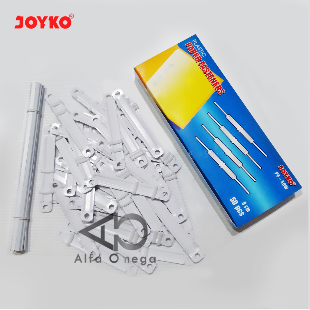 

Acco Paper Fastener Pengikat Kertas Putih Plastik Joyko PF-50W